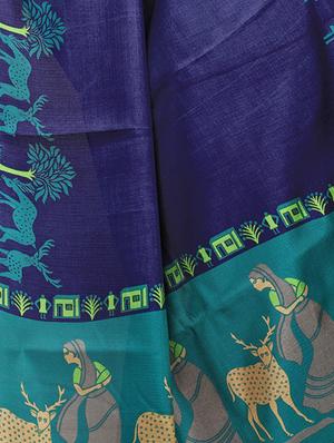 multicolor printed saree combo (set of 2) with blouse - 15907633 - Standard Image - 5
