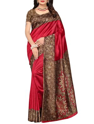 multicolor printed saree combo (set of 2) with blouse - 15907638 - Standard Image - 5