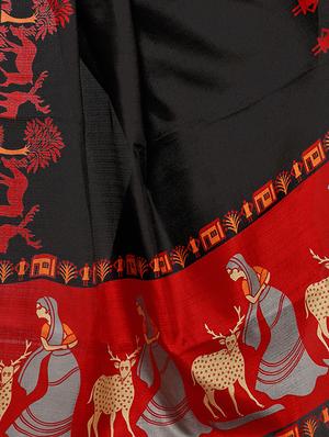 multicolor printed saree combo (set of 2) with blouse - 15907647 - Standard Image - 5