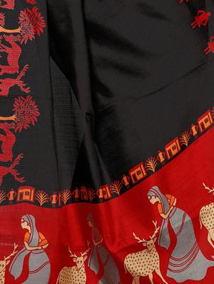 multicolor printed saree combo (set of 2) with blouse - 15907648 - Standard Image - 5