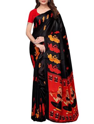 multicolor printed saree combo (set of 2) with blouse - 15907666 - Standard Image - 5