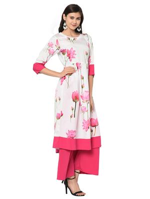 a-line digital print kurta - 15907799 - Standard Image - 2