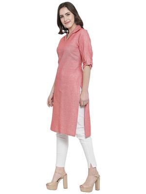 Shirt collar Straight kurta - 15907852 - Standard Image - 2