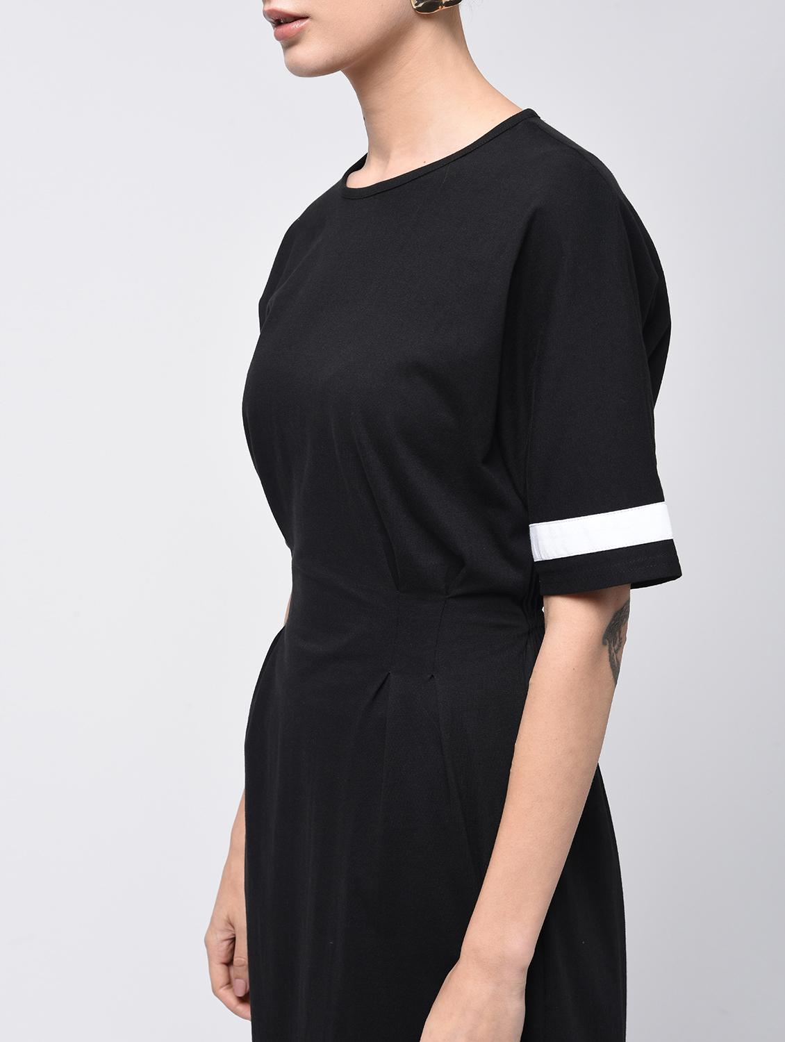contrast tape a-line dress - 15908191 - Zoom Image - 5