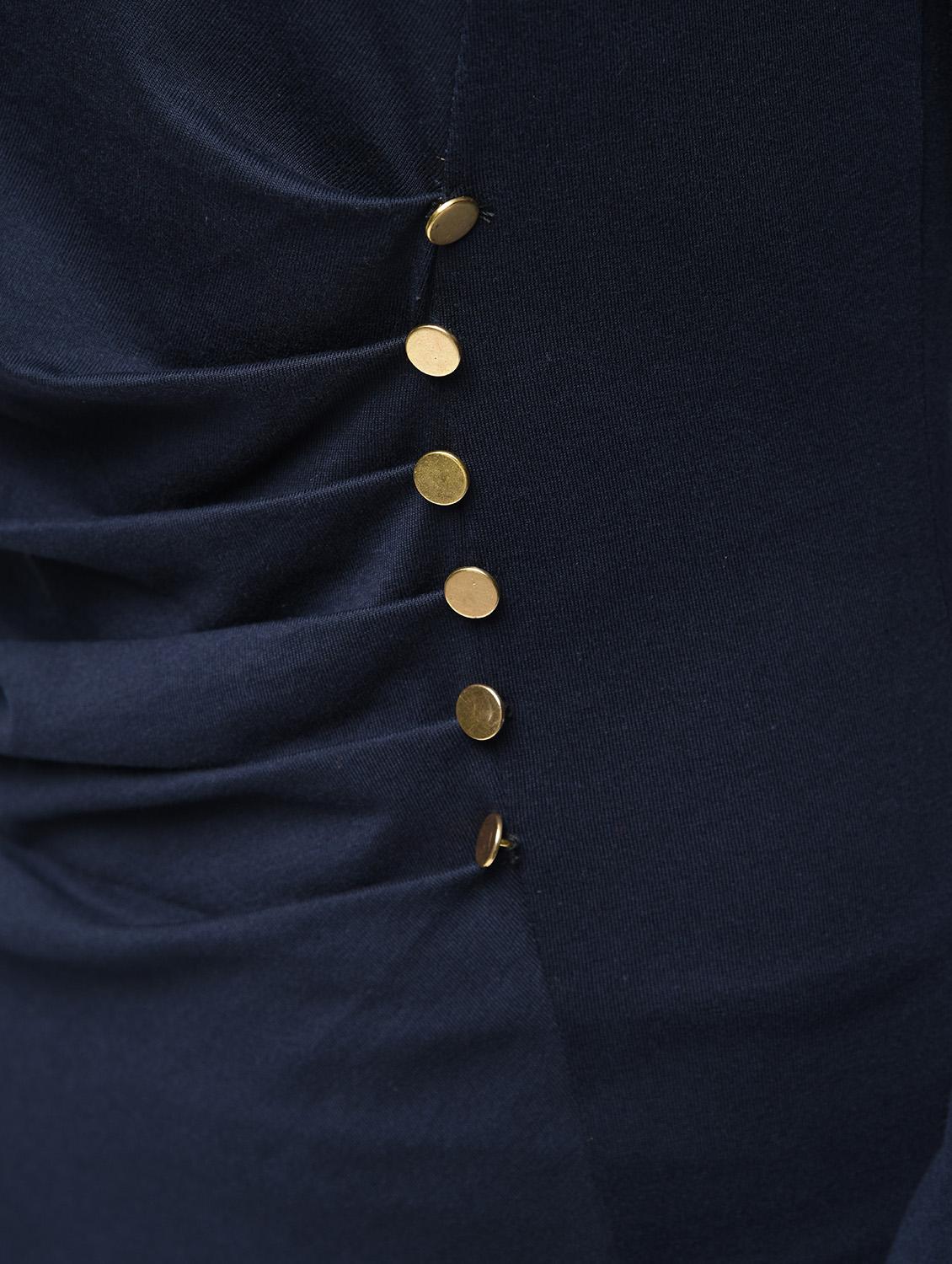 bell sleeved button detail sheath dress - 15908192 - Zoom Image - 5