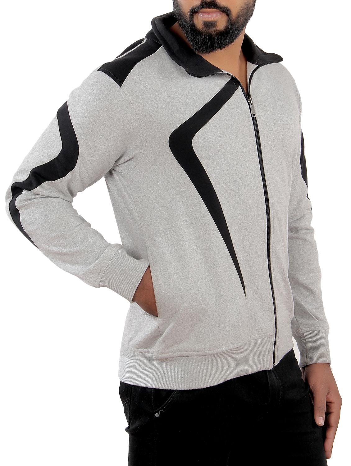 grey fleece sweatshirt - 15908333 - Zoom Image - 2