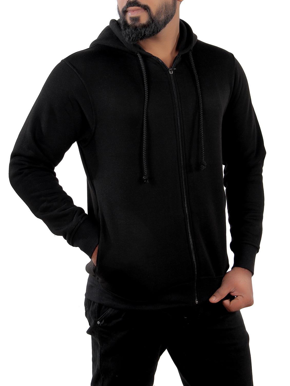 black fleece sweatshirt - 15908335 - Zoom Image - 2