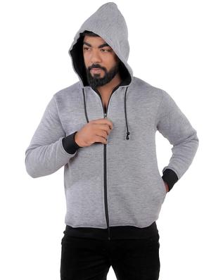grey fleece sweatshirt - 15908336 - Standard Image - 2