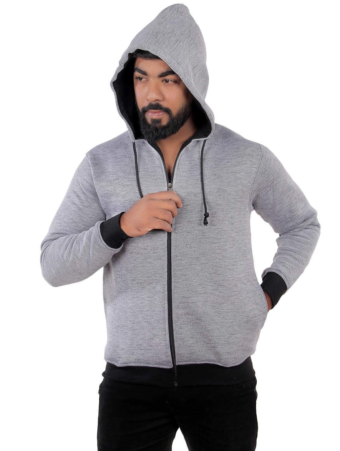 grey fleece sweatshirt - 15908336 - Zoom Image - 2