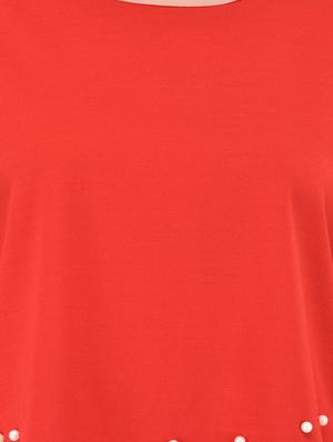 bell sleeved faux pearl top - 15908428 - Standard Image - 5