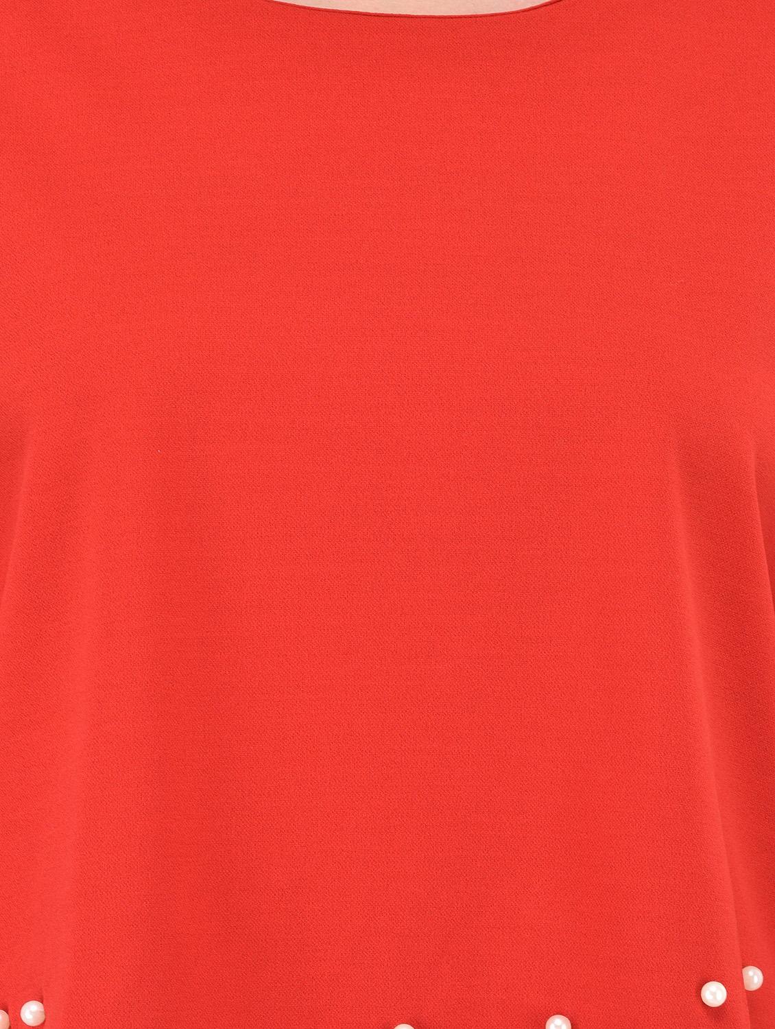 bell sleeved faux pearl top - 15908428 - Zoom Image - 5