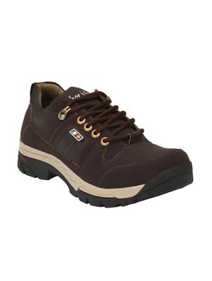 brown leatherette lace up boots - 15908587 - Standard Image - 2