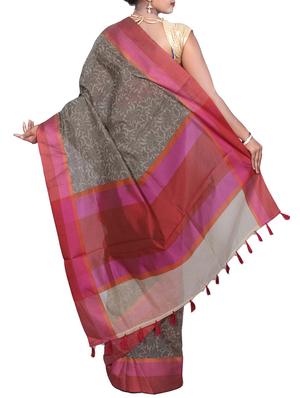 self design banarasi saree with blouse - 15909321 - Standard Image - 2