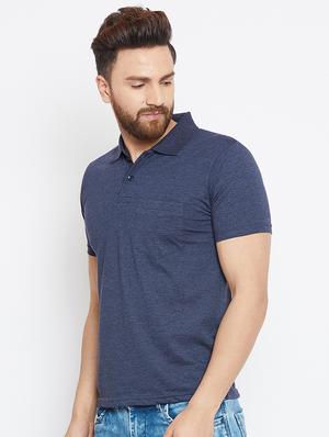 blue cotton pocket t-shirt - 15910030 - Standard Image - 2