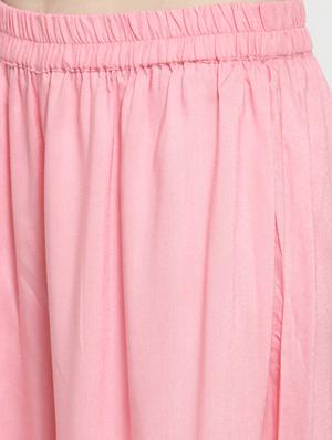 mid waist flared palazzo - 15911189 - Standard Image - 5