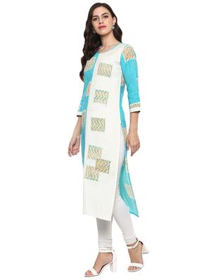 Printed straight kurta - 15911702 - Standard Image - 2