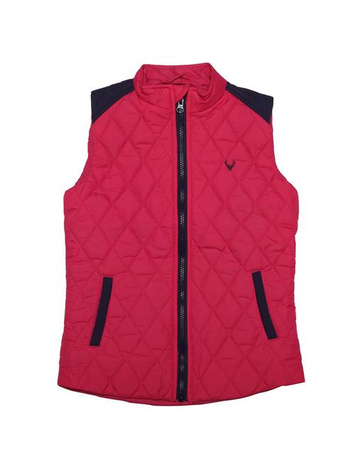 pink polyester quilted jacket - 15912209 - Standard Image - 1