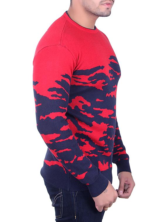 red cotton pullover - 15912235 - Zoom Image - 2