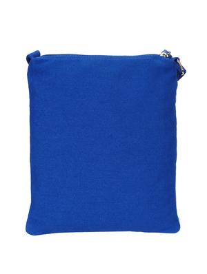 blue canvas printed sling bag - 15912377 - Standard Image - 2