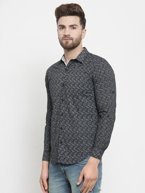 black printed casual shirt - 15912419 - Standard Image - 2