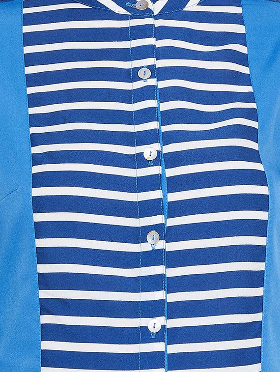 blue polyester regular tunic - 15913507 - Zoom Image - 5