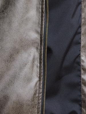 green leather biker jacket - 15913531 - Standard Image - 5