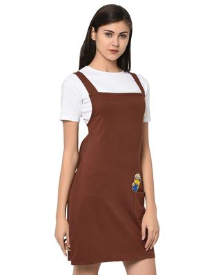 quirky patch pinafore dress with tee - 15914021 - Standard Image - 2