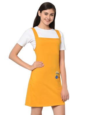quirky patch pinafore dress with tee - 15914022 - Standard Image - 2