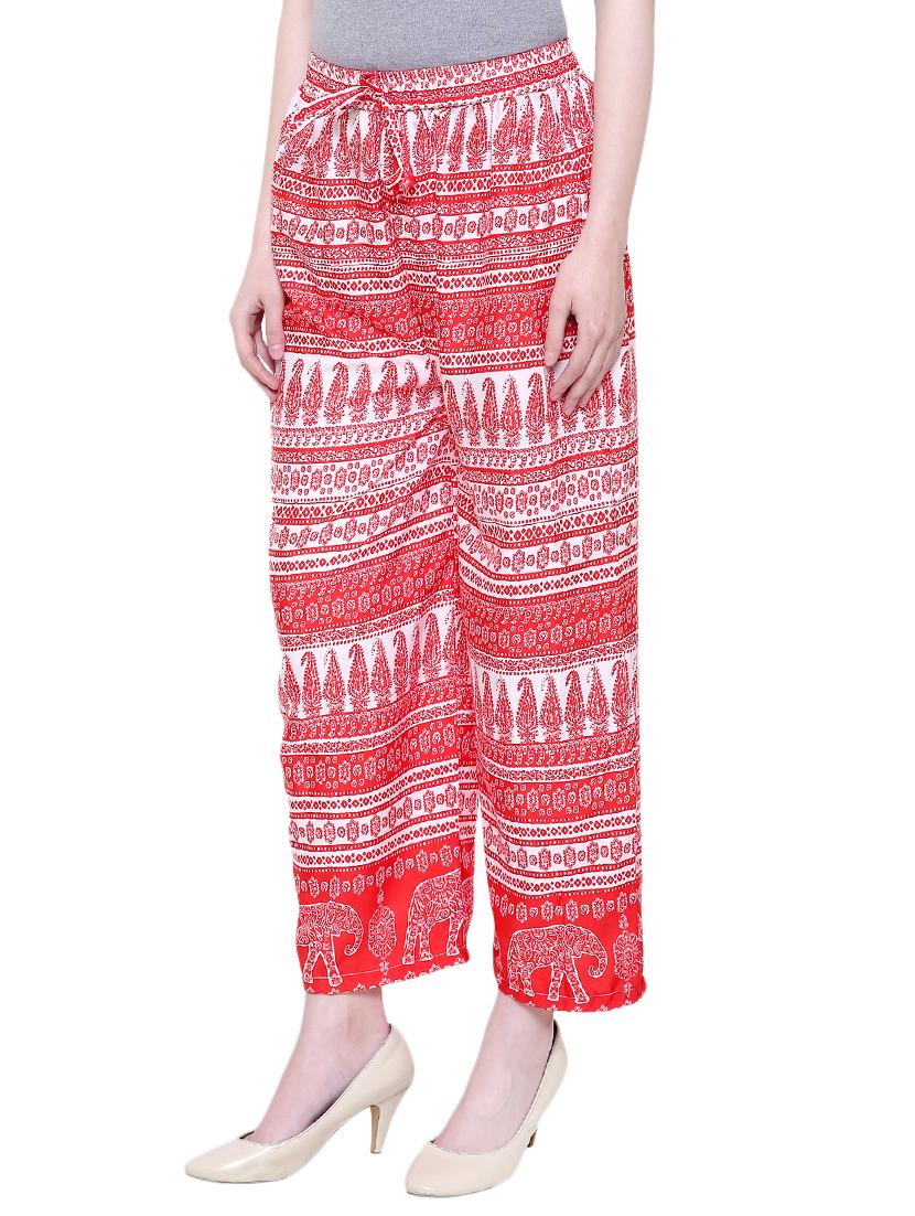 drawstring waist straight palazzo - 15914034 - Zoom Image - 2