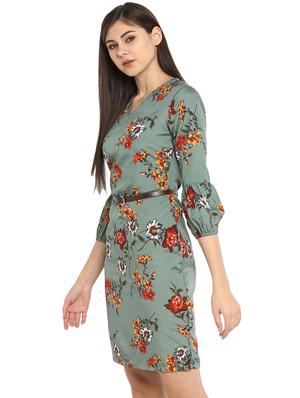 floral belted sheath dress - 15914908 - Standard Image - 2
