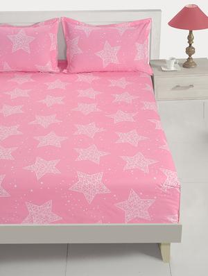 200 tc cotton single bed sheet with 1 pillow cover - 15914946 - Standard Image - 2