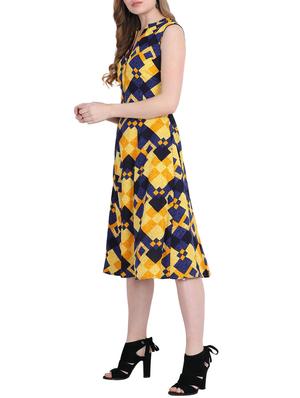 Geometric print a-line dress - 15916000 - Standard Image - 2