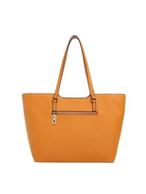 orange leatherette (pu) regular tote - 15916100 - Standard Image - 2