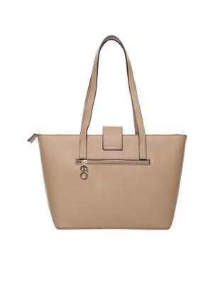 brown leatherette (pu) regular tote - 15916102 - Standard Image - 2
