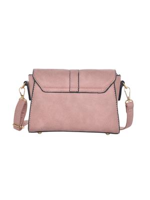 pink leatherette (pu) regular sling bag - 15916107 - Standard Image - 2