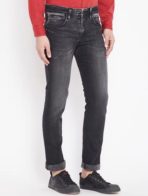 black denim washed jeans - 15916800 - Standard Image - 2