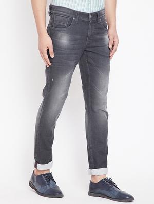 grey denim washed jeans - 15916808 - Standard Image - 2