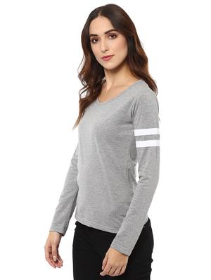 varsity striped round neck tee - 15918669 - Standard Image - 2