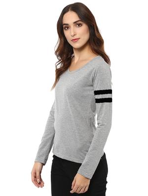 varsity striped round neck tee - 15918670 - Standard Image - 2