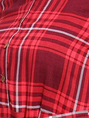 pocket detail checkered dress - 15919082 - Standard Image - 5