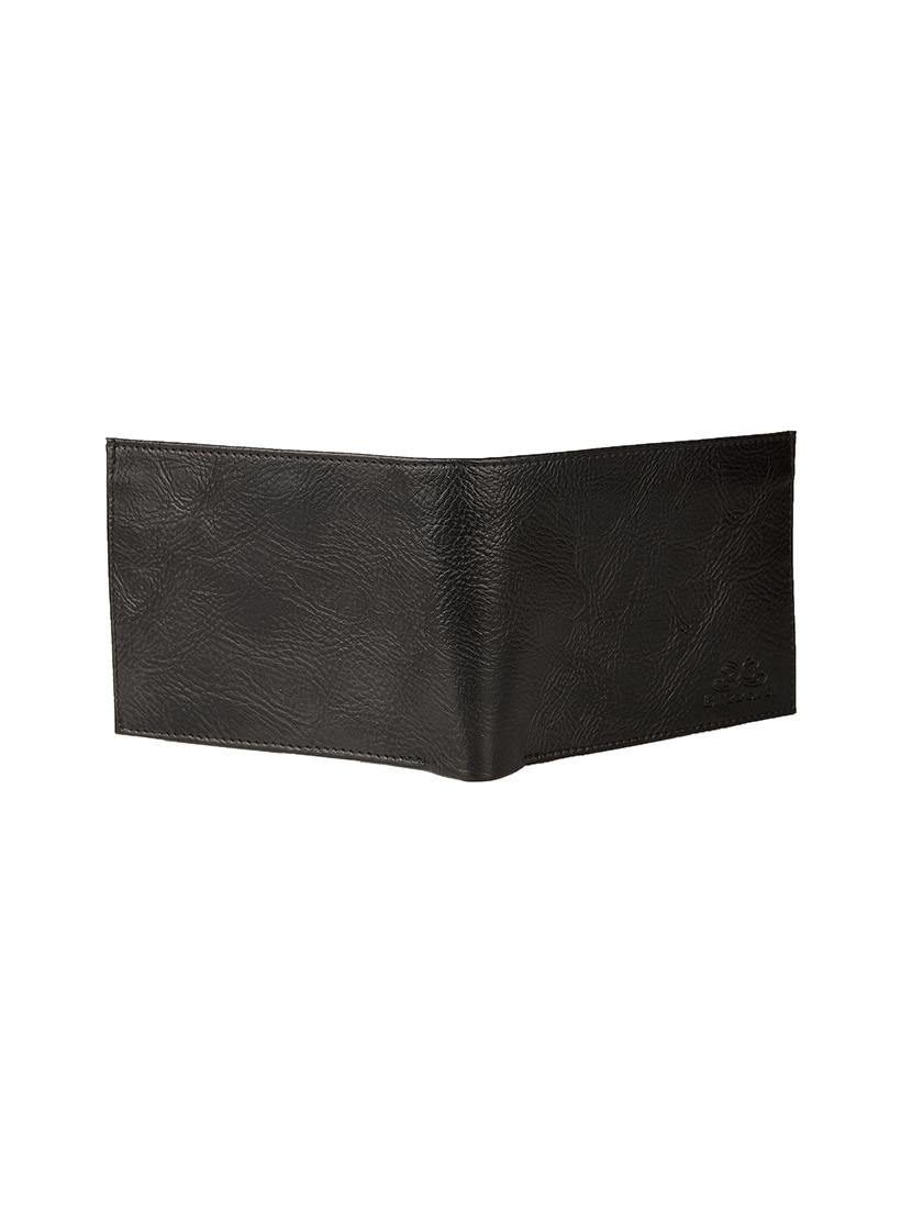 black 2 fold leatherette wallet - 15919429 - Zoom Image - 2