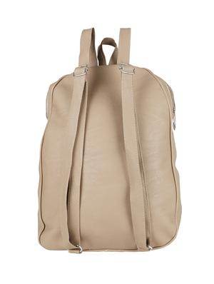 beige leatherette (pu) regular backpack - 15920411 - Standard Image - 2