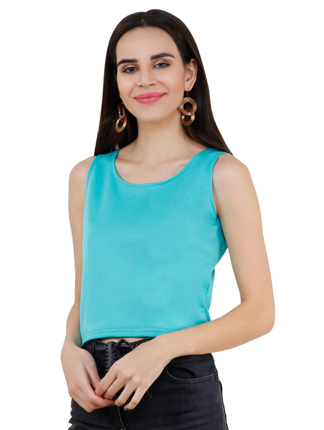 Scoop neck sleeveless tee - 15920641 - Zoom Image - 2