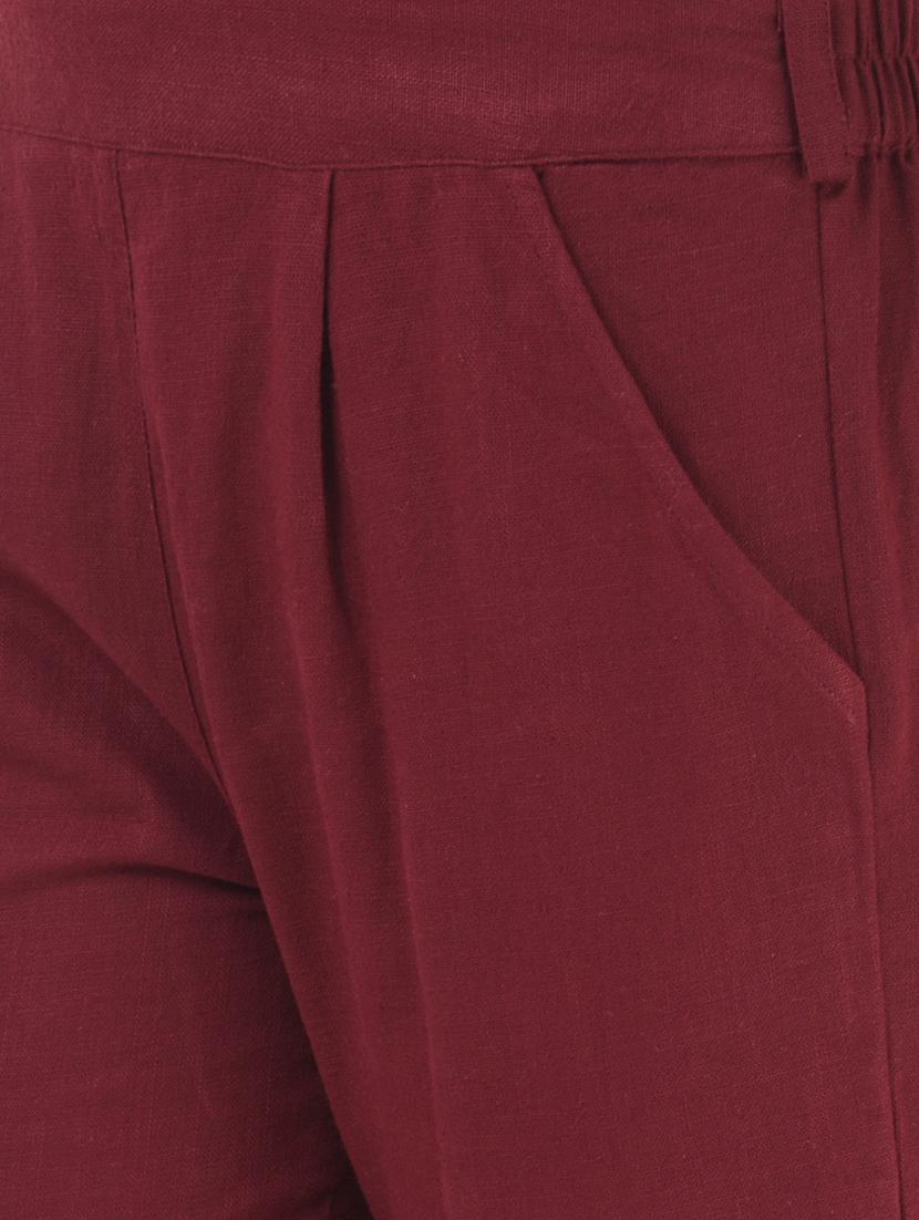 pleated front cigarette pants - 15920812 - Zoom Image - 5