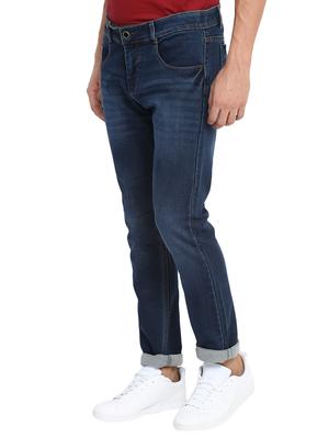 blue cotton washed jeans - 15921009 - Standard Image - 2