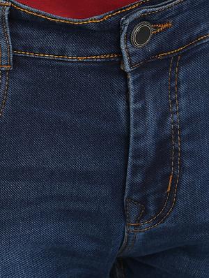 blue cotton washed jeans - 15921009 - Standard Image - 5