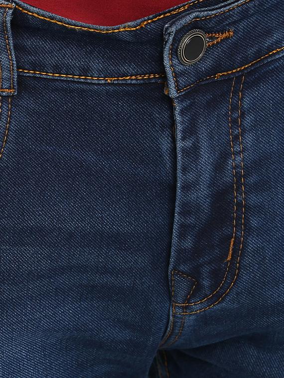 blue cotton washed jeans - 15921009 - Zoom Image - 5