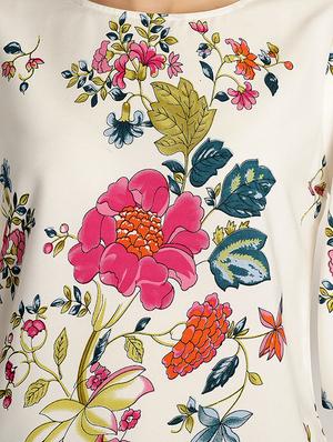 Floral bell sleeved top - 15921959 - Standard Image - 5