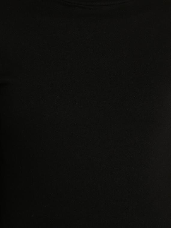 black solid turtle neck tee - 15921963 - Zoom Image - 5