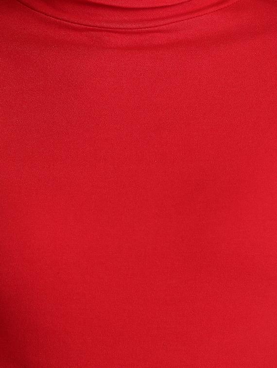 hot red solid turtle neck tee - 15921968 - Zoom Image - 5